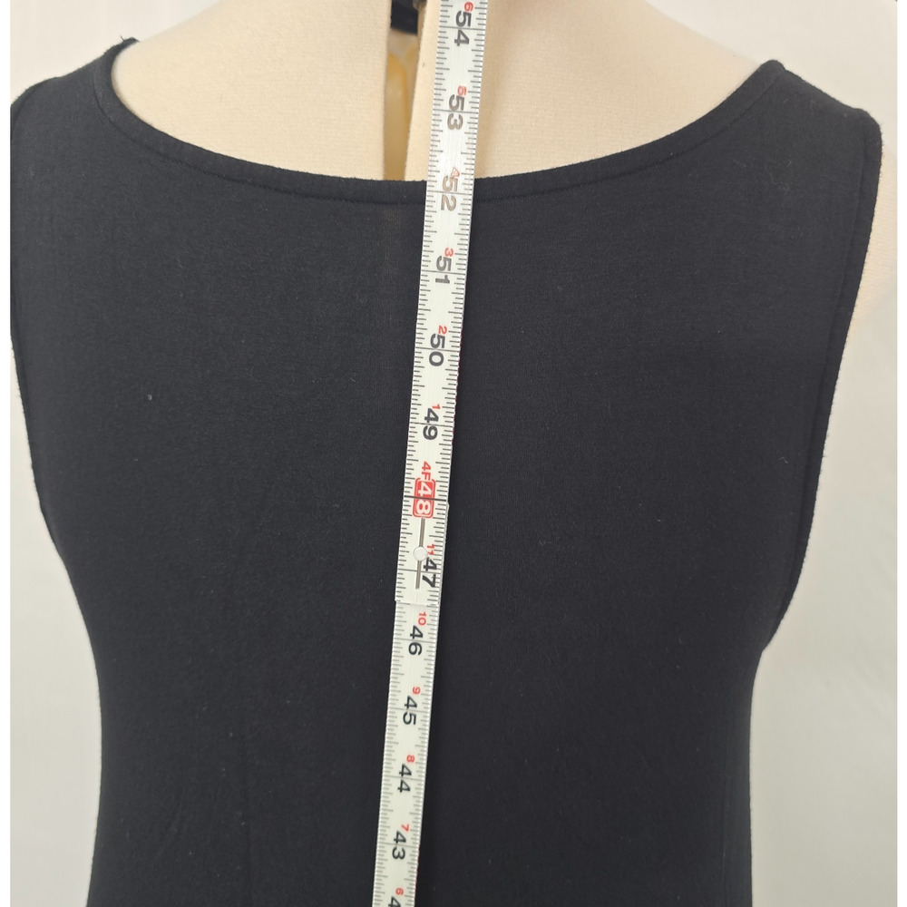 Torrid Super Soft Knits Sleeveless Maxi Dress Women's 1X Black Ruffles Hi-Low - Picture 10 of 13